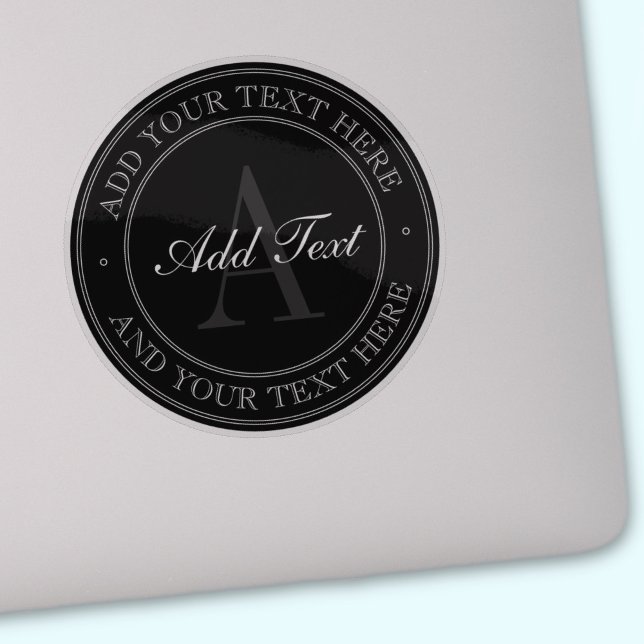 Elegant Black Grey Editable Text Transparent Sticker (Creator Uploaded)