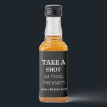 Elegant Black Groom Bachelor Party Wedding  Liquor Bottle Label<br><div class="desc">Elegant Black Groom Bachelor Party Wedding Custom Liquor Bottle Labels</div>