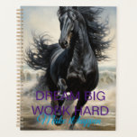 elegant black horse planner<br><div class="desc">elegant planner with elegant black horse
https://pixabay.com/illustrations/horse-canter-trot-beach-sea-8319299/</div>