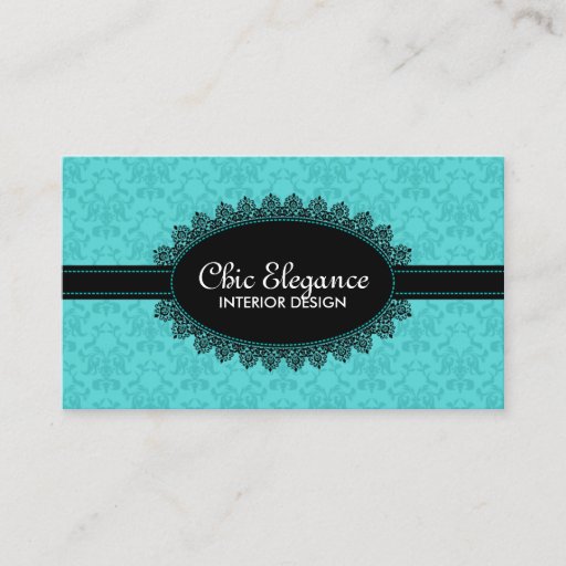 Customizable Elegant Black Lace and Baroque Business Cards