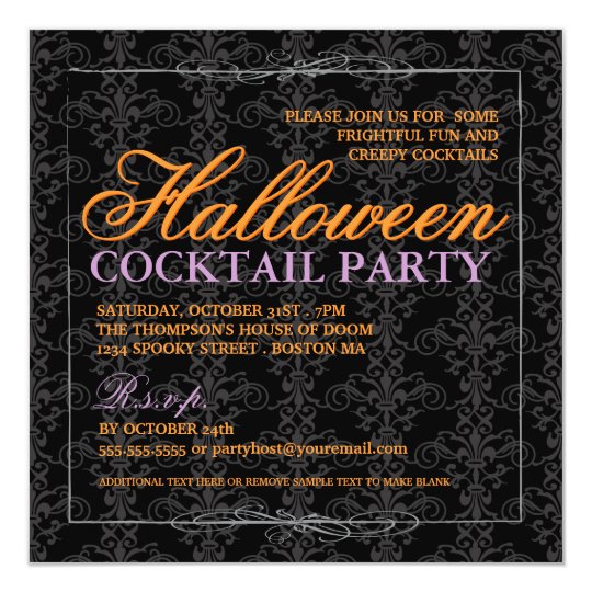 Halloween Cocktail Party Invitation 6