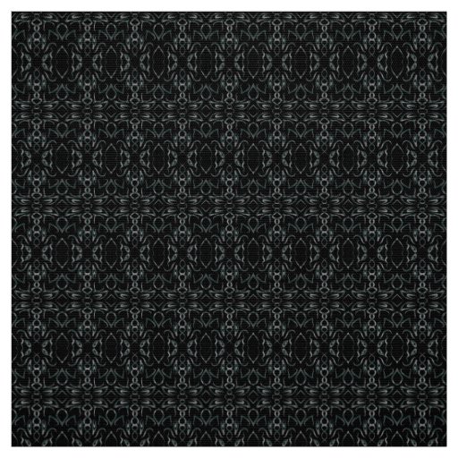 Elegant Black Lace Seamless Pattern Fabric