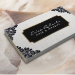 Elegant Black Laced Vintage Beauty Salon Business Card<br><div class="desc">Elegant Black Laced Vintage Beauty Salon Business Cards.</div>