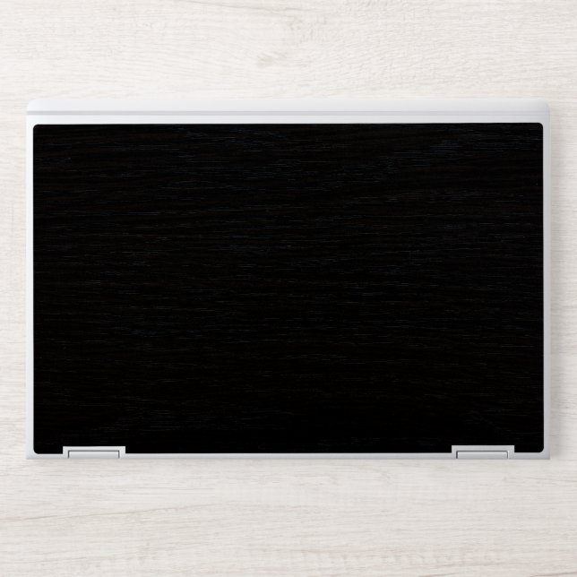 Elegant Black leather HP Laptop Skin (Front)