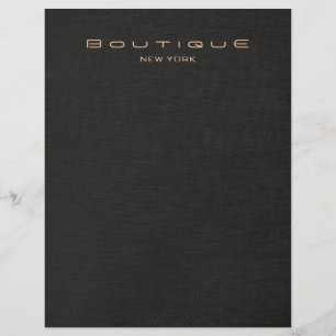 Elegant Black Linen Look Flyer