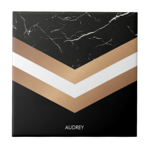 Elegant Black  Marble Ceramic Tile