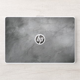 Elegant black marble HP laptop skin