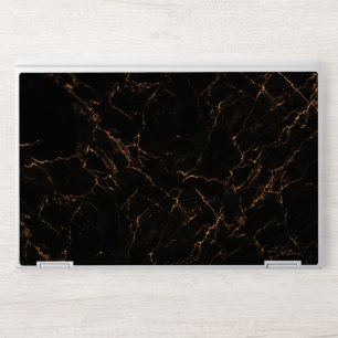 Elegant Black Marble HP Laptop Skin