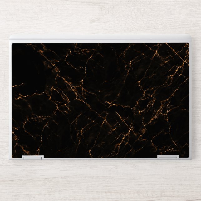 Elegant Black  Marble  HP Laptop Skin (Front)