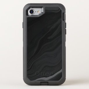 Elegant Black Marble OtterBox Defender iPhone SE/8/7 Case