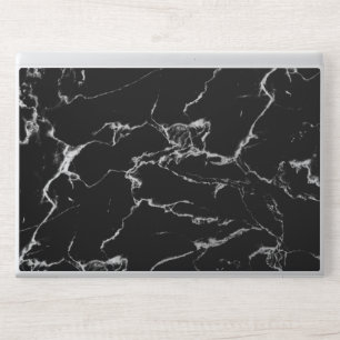 Elegant black marble stone Laptop skin