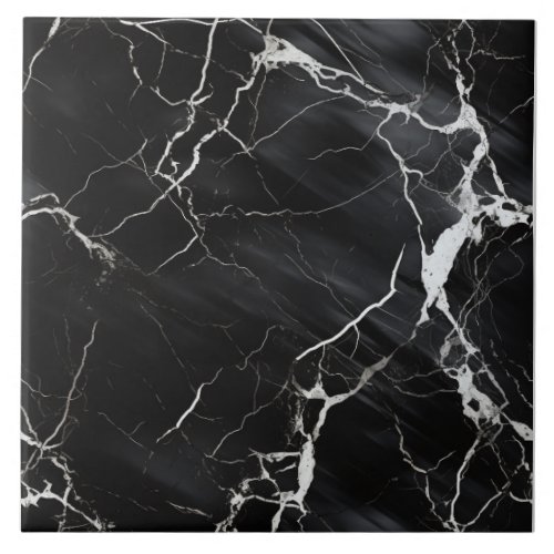 Elegant Black Marble Tile