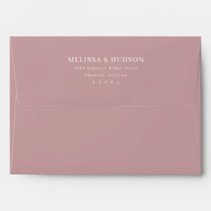 Elegant Black Minimalist Calligraphy Envelope
