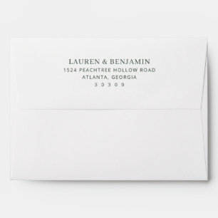 Elegant Black Minimalist Envelope