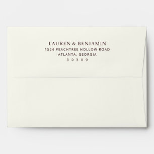 Elegant Black Minimalist Envelope