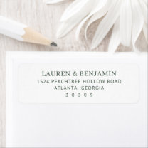 Elegant Black Minimalist Label