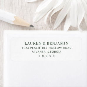 Elegant Black Minimalist Label