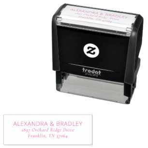 Elegant Black Minimalist Self-inking Stamp