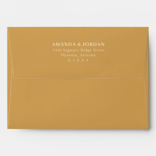 Elegant Black Minimalist Serif Envelope