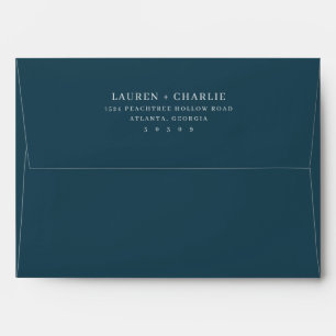 Elegant Black Minimalist Typographic Envelope