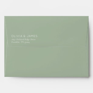 Elegant Black Minimalist Typographic Envelope