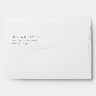 Elegant Black Minimalist Typographic Envelope