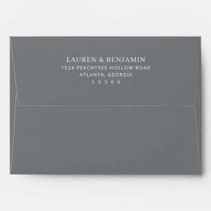 Elegant Black Minimalist Typographic Envelope