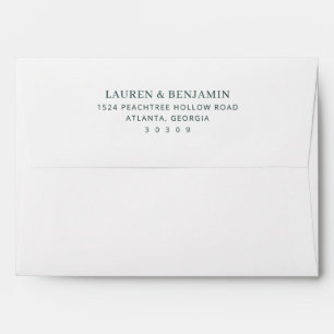 Elegant Black Minimalist Typographic Envelope