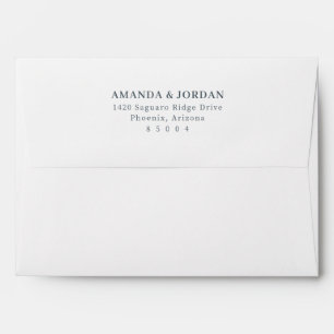 Elegant Black Minimalist Typographic Envelope
