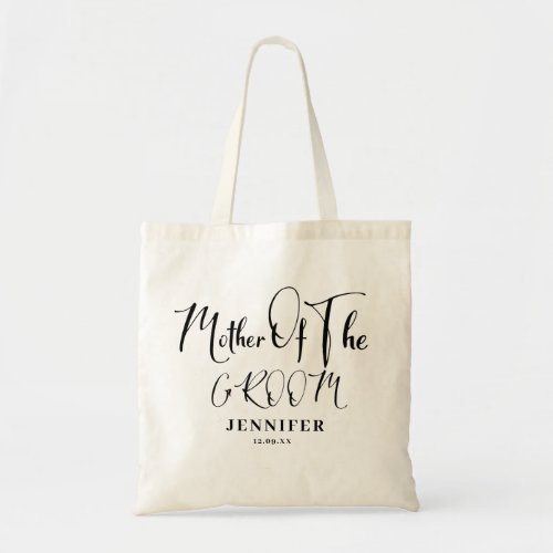 Elegant Black mother of the groom Budget Tote