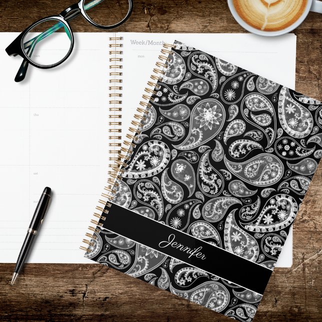 Elegant Black Paisley Planner (Creator Uploaded)