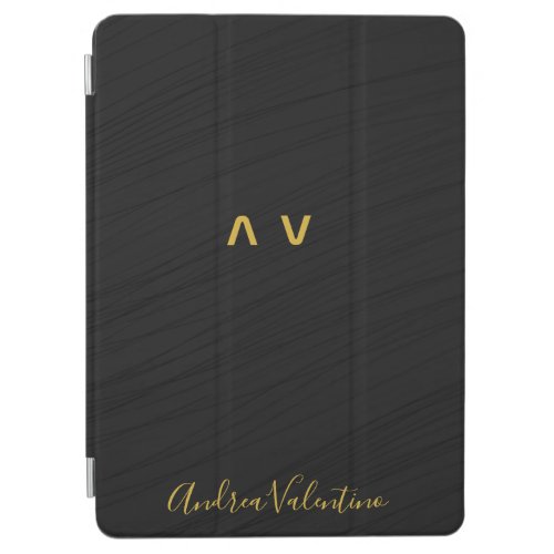 Elegant Black Pattern iPad Smart Cover