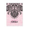 Elegant Black & Pink Floral Damasks