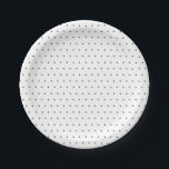 Elegant Black Polka Dot Paper Plate<br><div class="desc">Elegant Black Polka Dot Paper Plate</div>