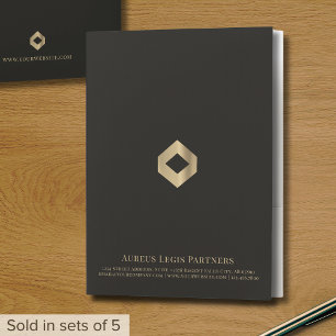 Elegant Black Presentation Folder