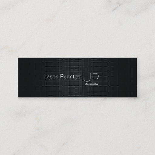 Customizable Elegant Black Professional Photography Business Cards