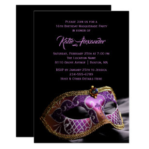 masquerade party invitations zazzle masquerade party invitations