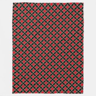Elegant Black Red Checkered Pattern