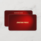 Elegant Black Red Damask Professional Luxurious Business Card (Front/Back)