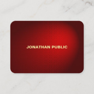Elegant Black Red Damask Professional Template Business Card
