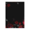 Elegant Black Red Roses Floral Save The Date