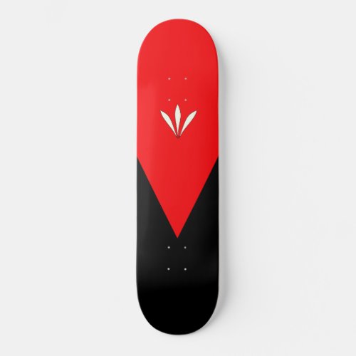 Elegant Black  Red  Triangle Skateboard