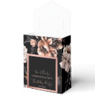 Elegant black rose gold birthday favors template