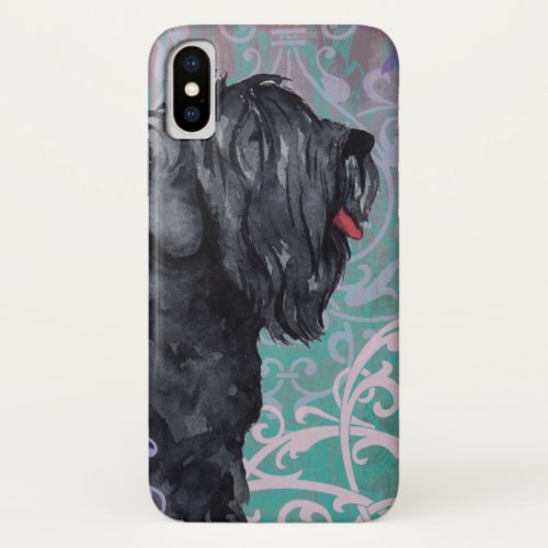 Elegant Black Russian Terrier iPhone XS Case