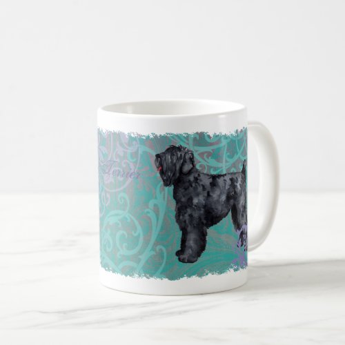Elegant Black Russian Terrier Coffee Mug