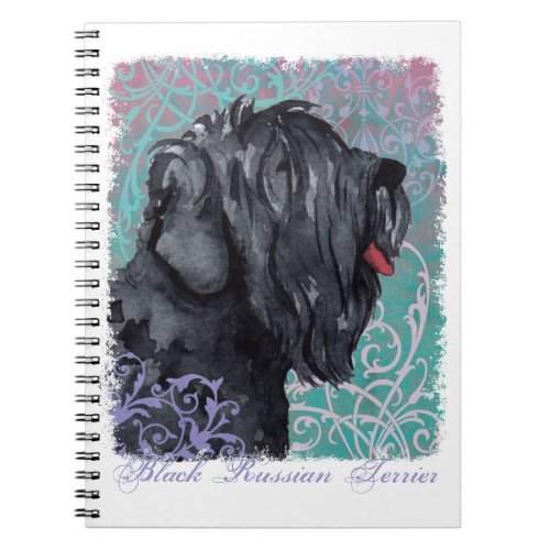 Elegant Black Russian Terrier Notebook
