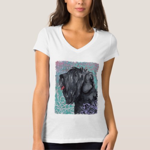 Elegant Black Russian Terrier T_Shirt