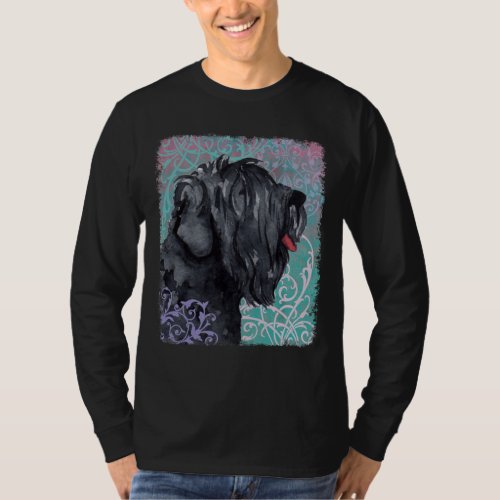 Elegant Black Russian Terrier T_Shirt