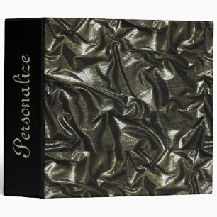 Elegant Black satin look 2" binder