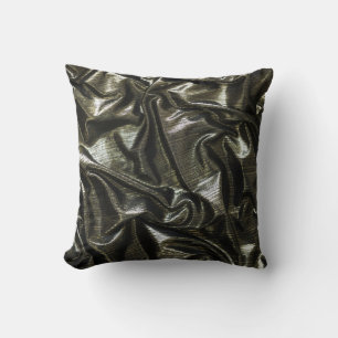 Elegant Black satin pillow